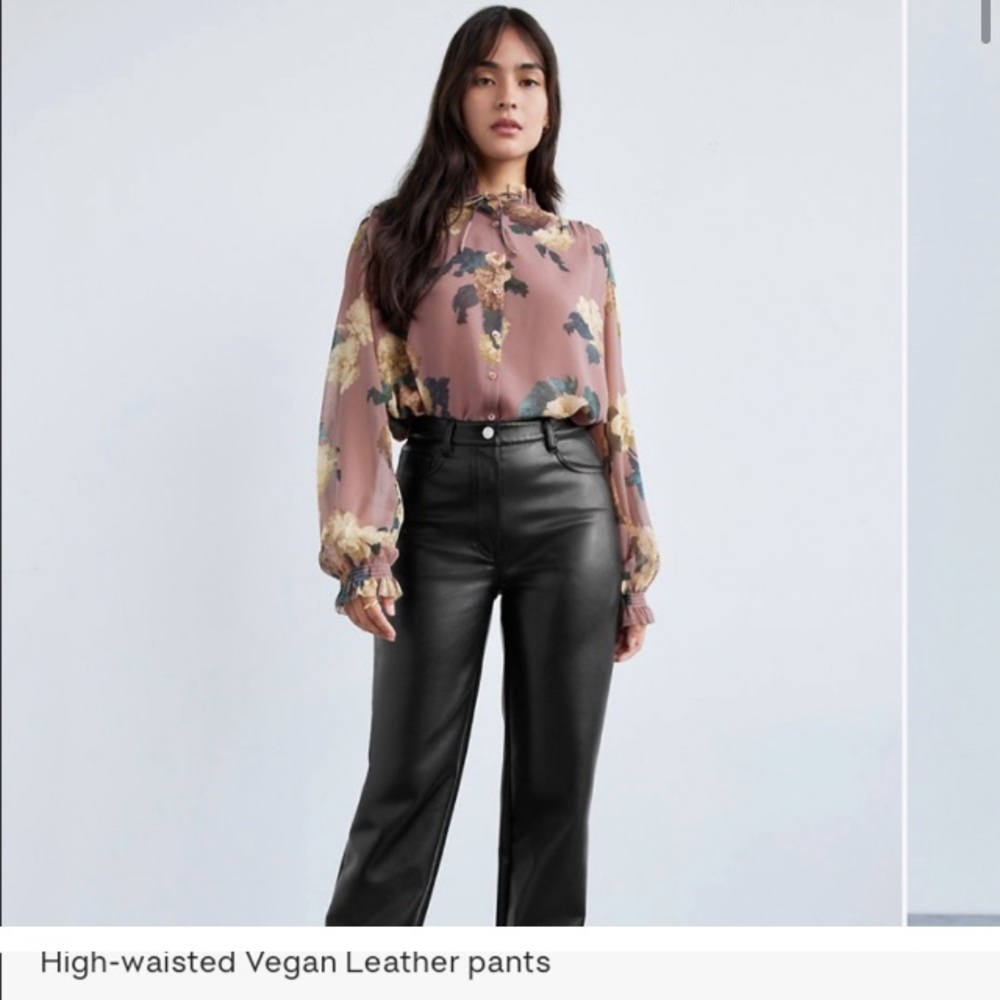 Aritzia Wilfred Black Melina Pants